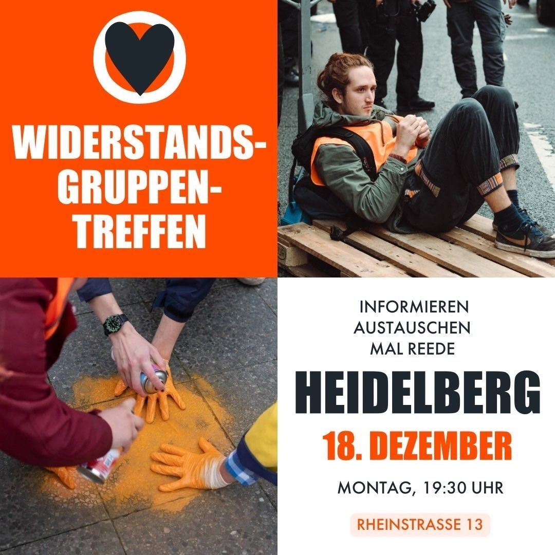 Widerstandsgruppen Treffen in Heidelberg am 18. Dezember