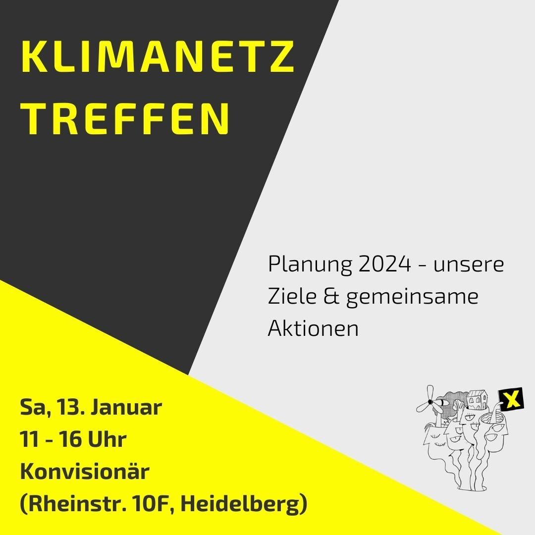 Treffen Klimanetz-Heidelberg am Samstag, den 13. Januar in Heidelberg
