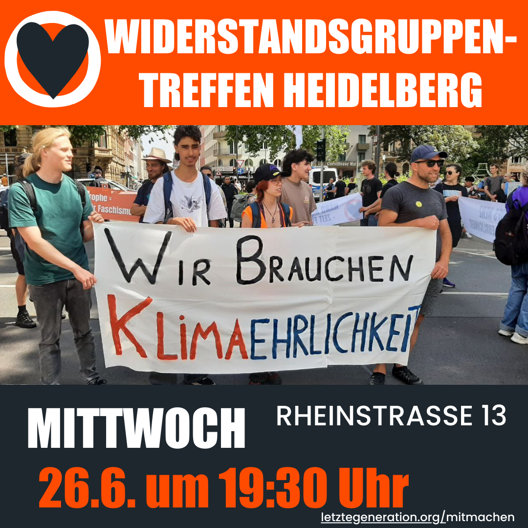 Widerstandsgruppen-Treffen in Heidelberg am Mittwoch, den 26. Juni 2024