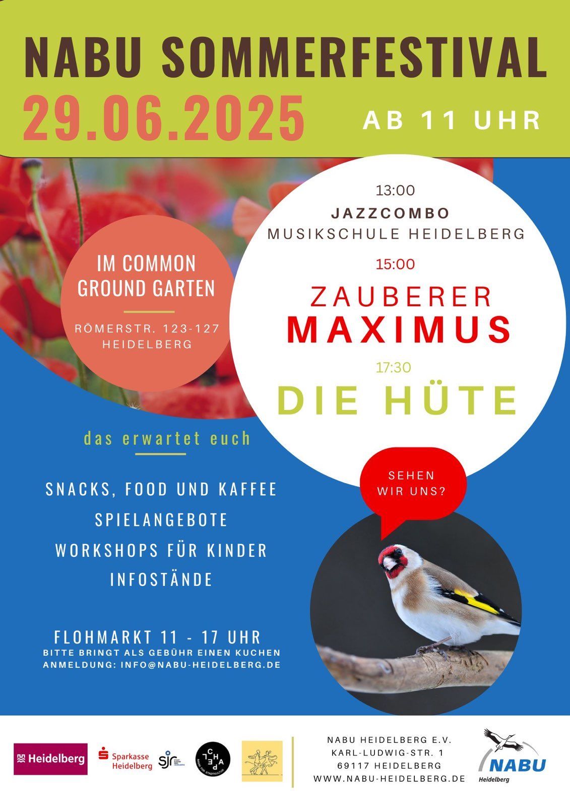 Nabu Sommerfestival am Sonntag, den 29. Juni 2025 in Heidelberg