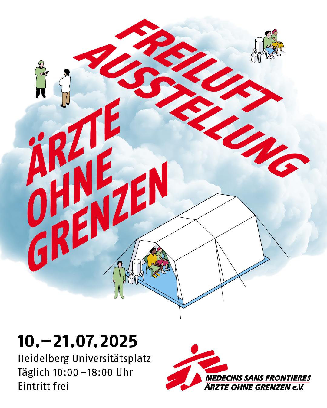 Ausstellung: Ärzte ohne Grenzen am 10.-21. Juli 2025 in Heidelberg