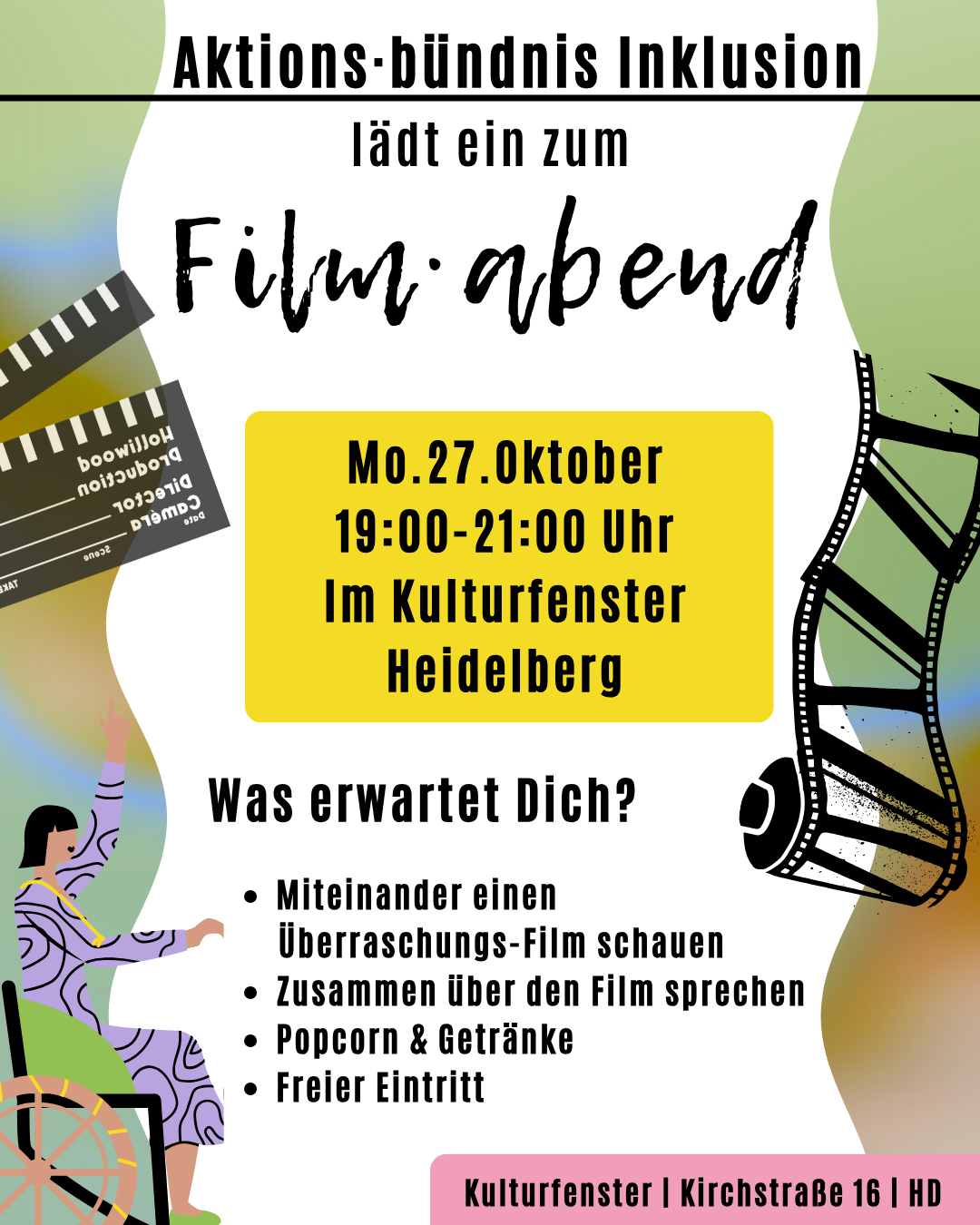 Inklusiver Filmabend am 27. Oktober 2025 in Heidelberg
