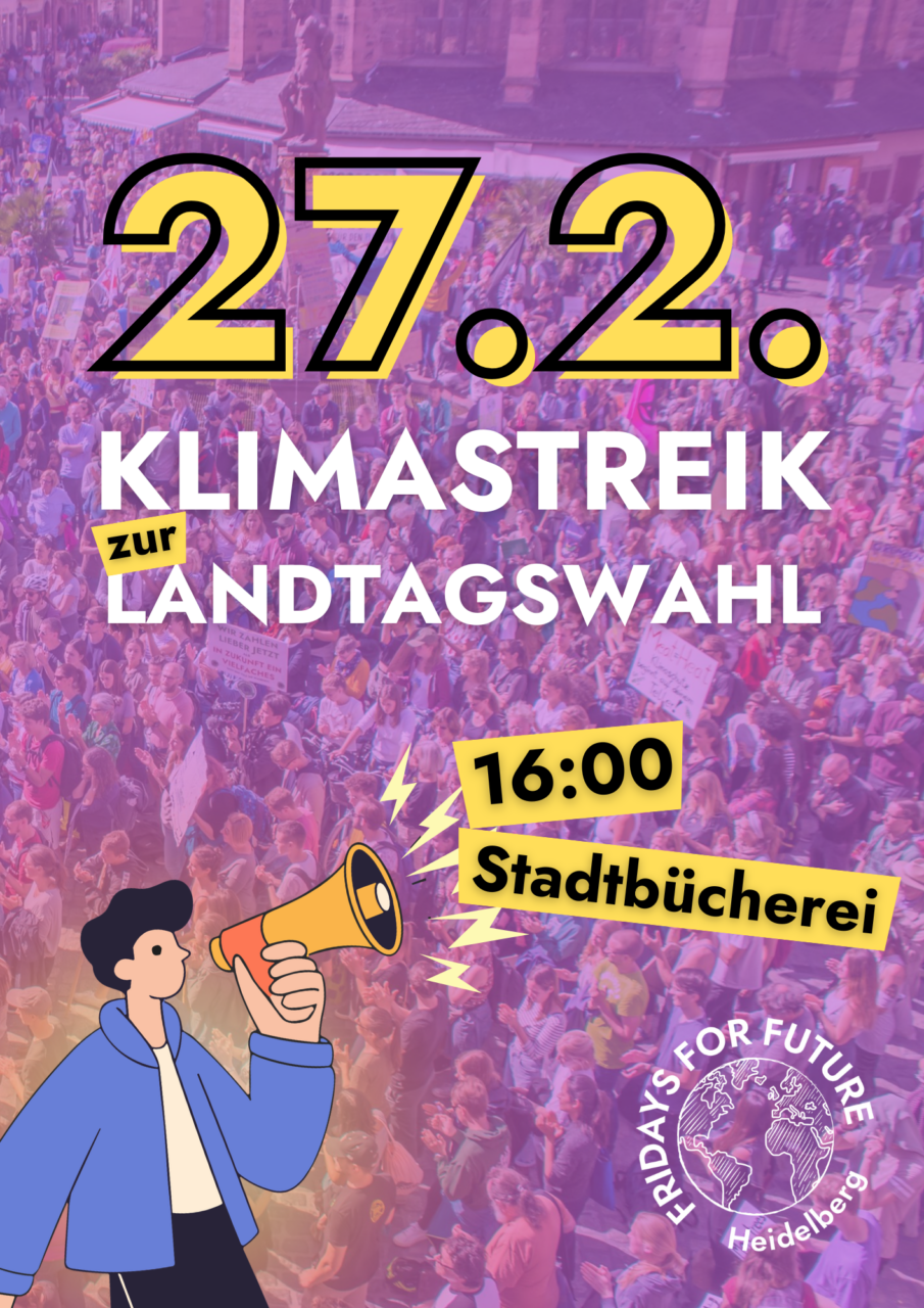 Klimastreik am Freitag, den 27. Februar in Heidelberg