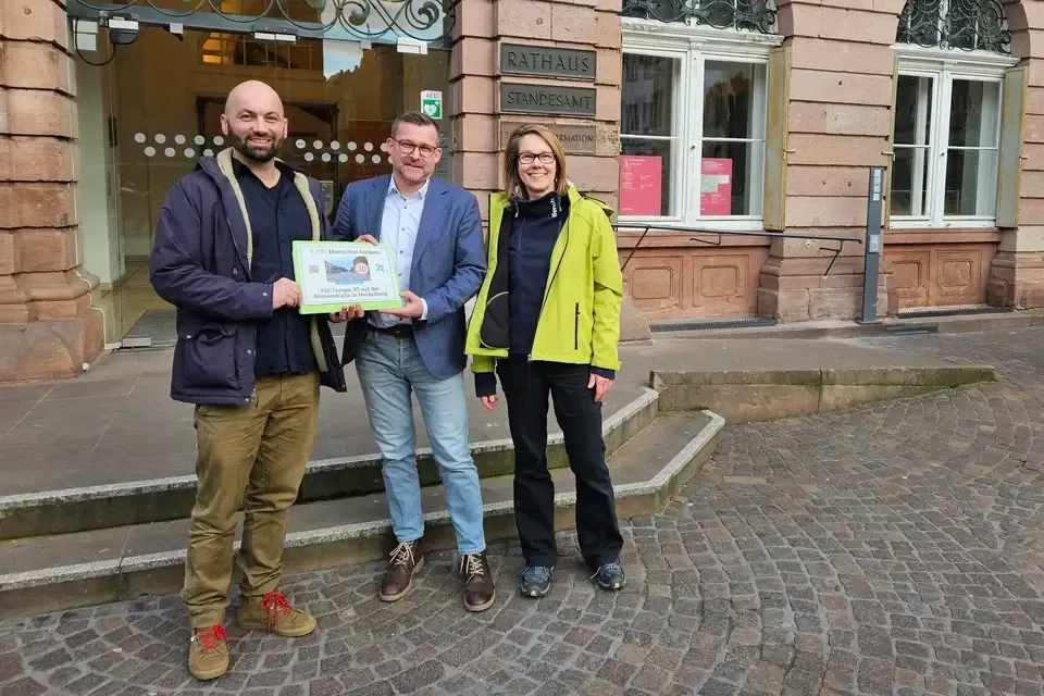 "Das Ringen um Tempo 30 in der Römerstraße", Artikel in der RNZ am 30. Januar 2025