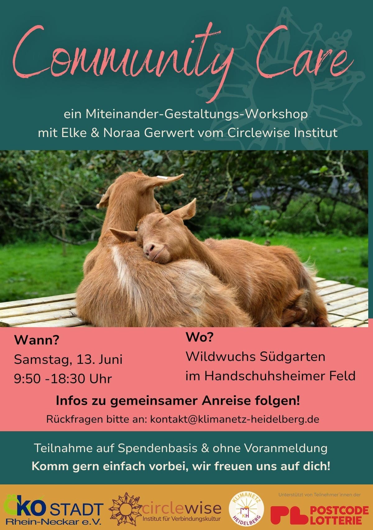 Gestaltungs-Workshop: Community-Care, am 13.06.2026 in Heidelberg