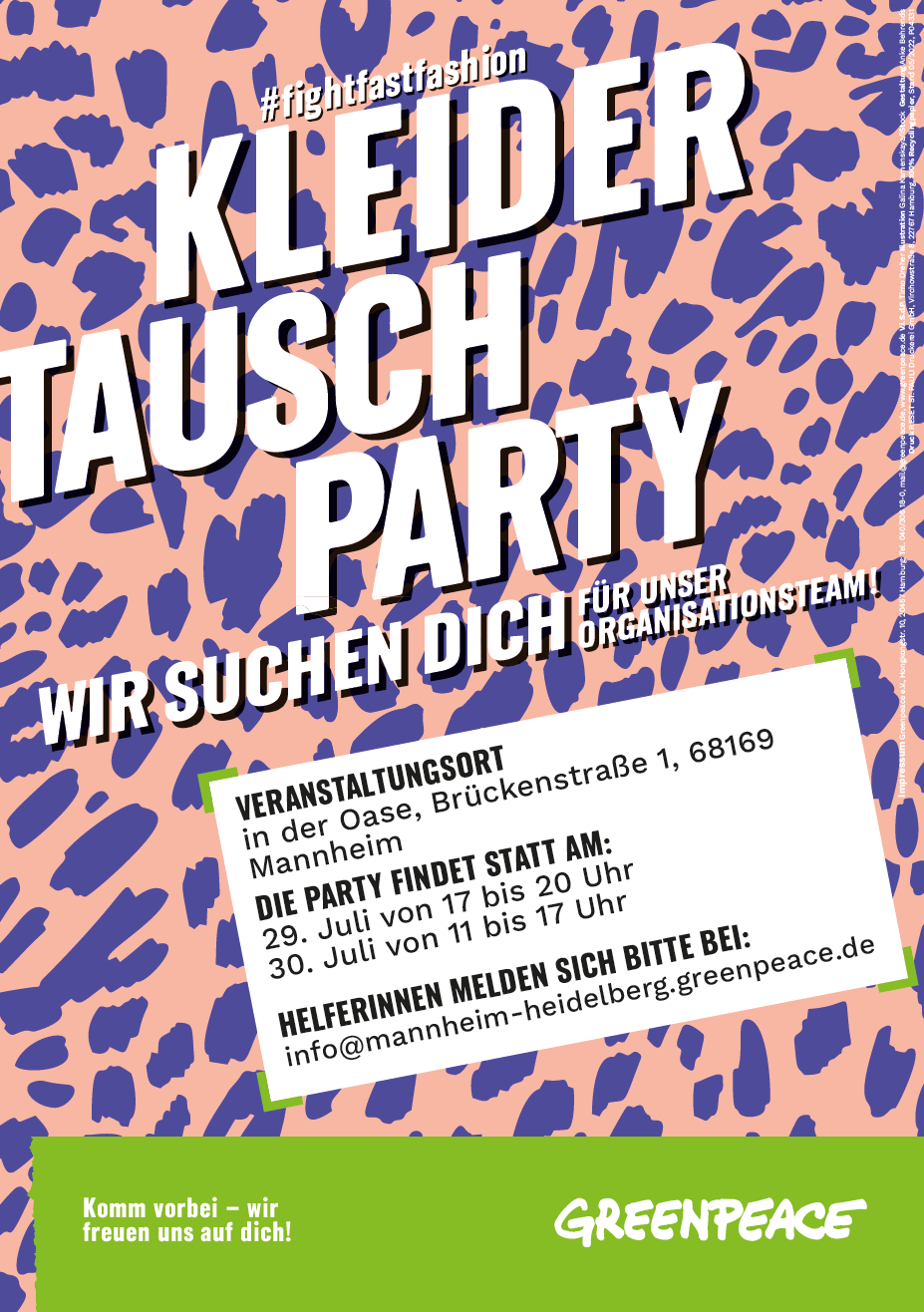 MITMACHAKTION Kleidertauschparty in Mannheim am 29. Juli