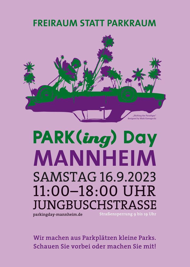 Park(ing) Day am Samstag, den 16. September in Mannheim
