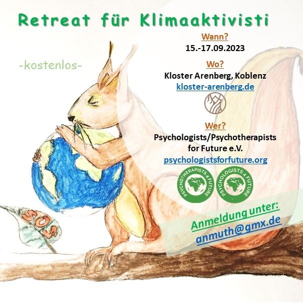 Retreat für Klimaaktivisti am 15.-17. September in Koblenz