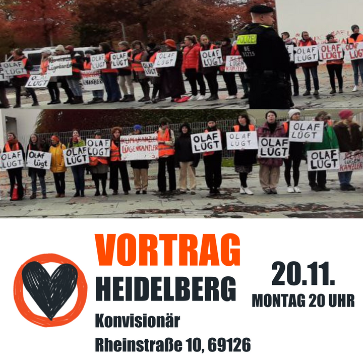 Vortrag am Montag, den 20. November in Heidelberg