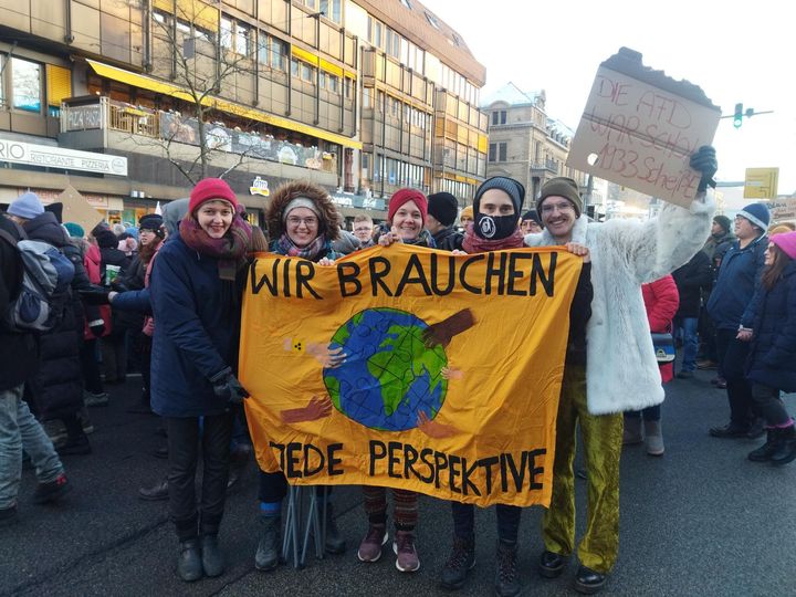 Demo #NieWiederIstJetzt in Heidelberg, 20. Januar 2024