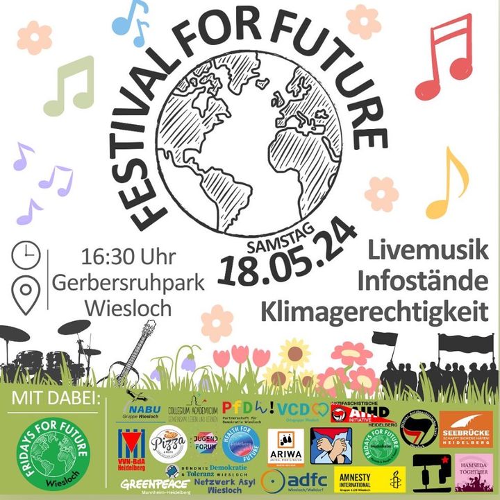 Festival For Future am 18. Mai 2024 in Wiesloch