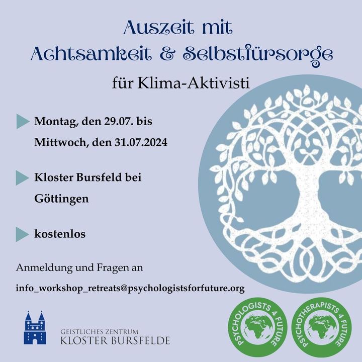 Auszeit für Klima-Aktivisti am 29.-31. Juli in Göttingen