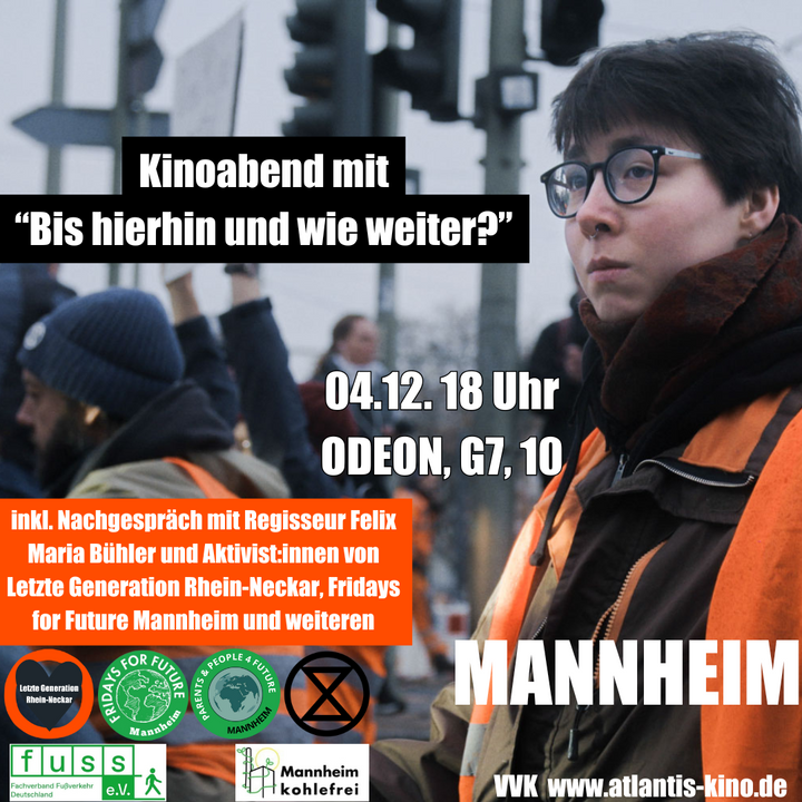 Dokumentarfilm über Klimaaktivismus am 4. Dezember 2024 in Mannheim