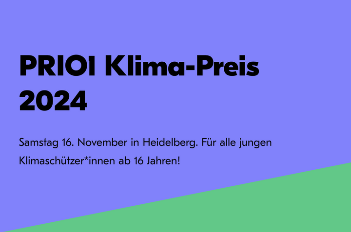 PRIO1 Klima-Preis 2024 am 16. November 2024 in Heidelberg