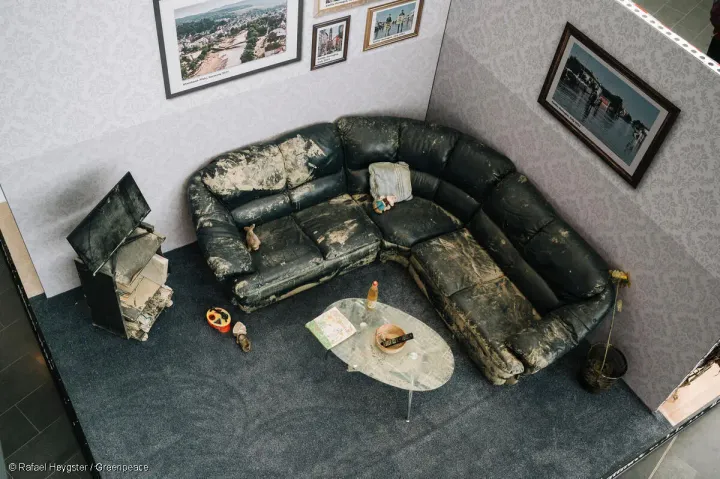 Flutwohnungen - Eine Ausstellung von Greenpeace vom 22. Mai – 22. Juni 2025 in der KLIMA ARENA Sinsheim