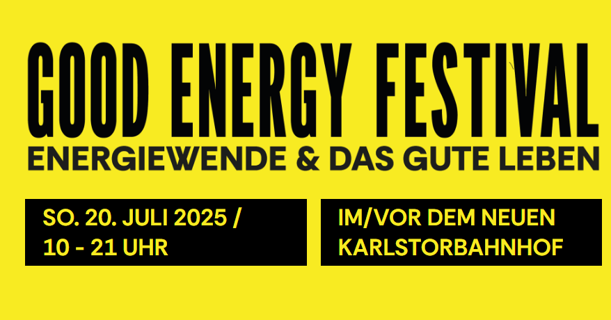 Good Energy Festival am Sonntag, den 20. Juli 2025 in Heidelberg