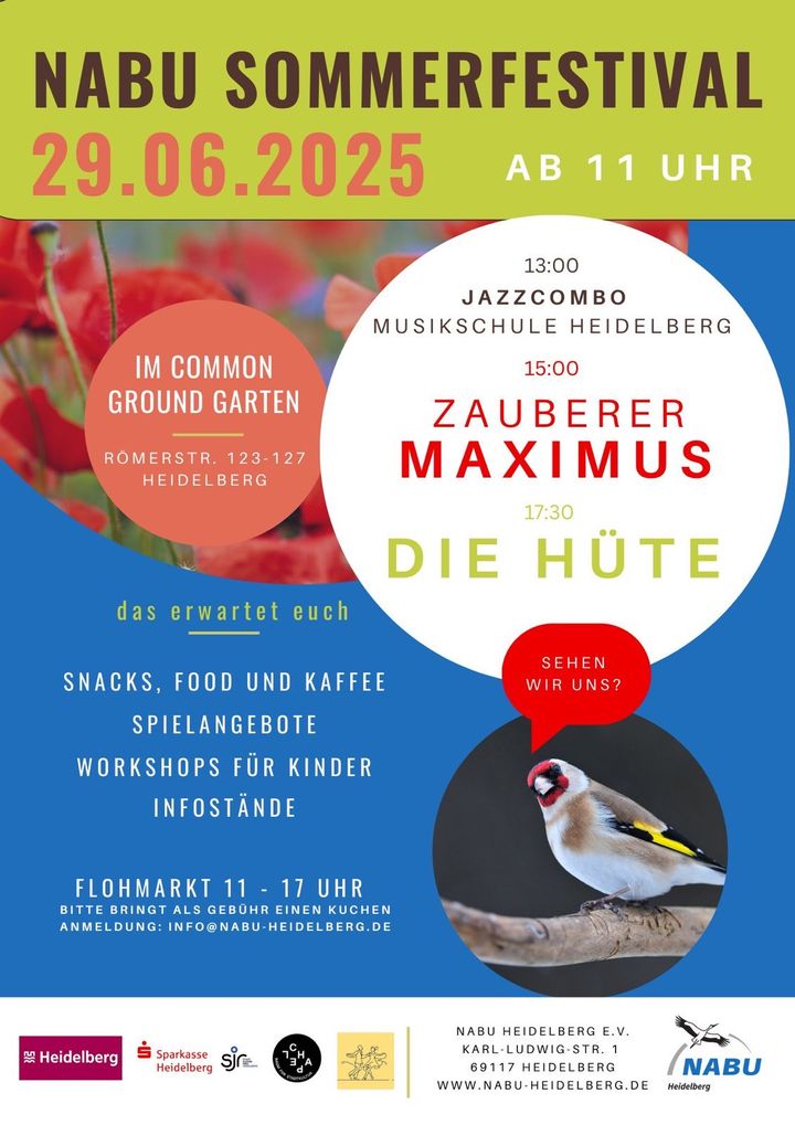 Nabu Sommerfestival am Sonntag, den 29. Juni 2025 in Heidelberg
