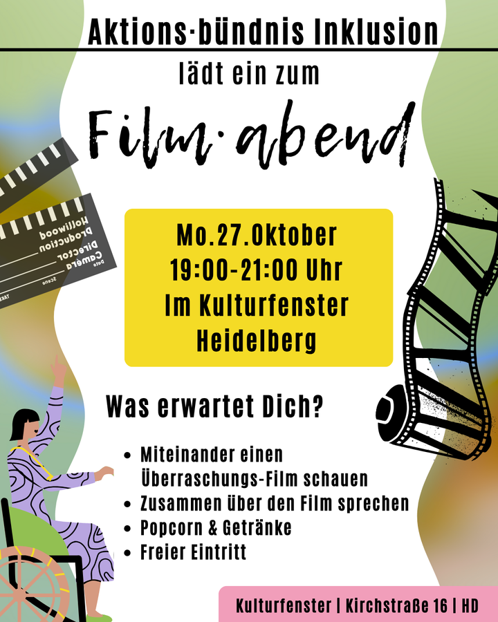 Inklusiver Filmabend am 27. Oktober 2025 in Heidelberg