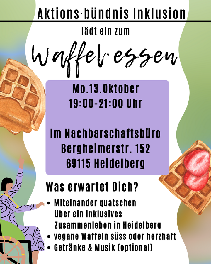 Inklu-Treff Waffeln inklusive am 13. Oktober 2025 in Heidelberg