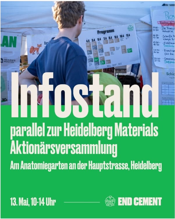 Infostand zur Aktionärsversammlung, am 13. Mai 2026 in Heidelberg