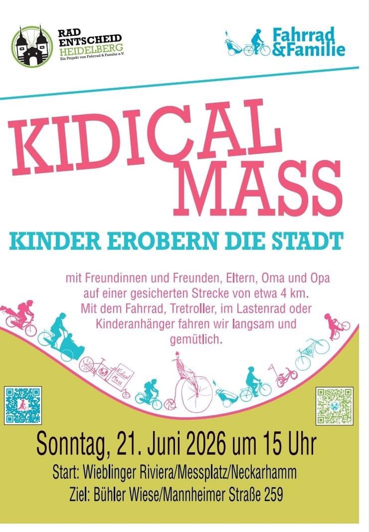 KIDICALMASS am Sonntag, den 21. Juni 2026