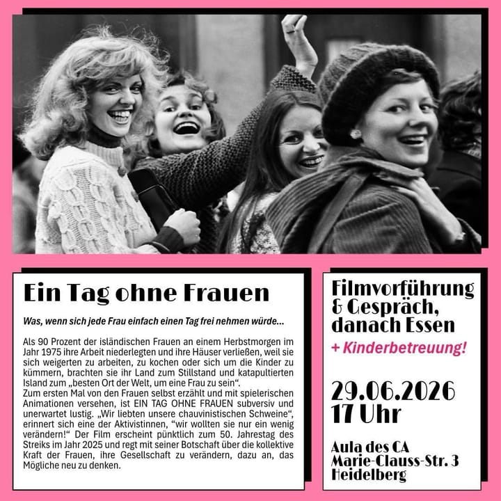 Film: Ein Tag ohne Frauen am Montag, den 29.06.2026 in Heidelberg